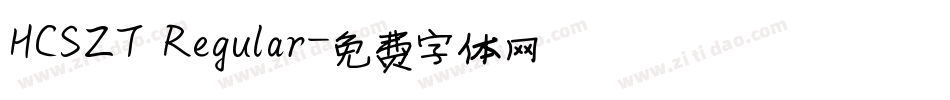 HCSZT Regular字体转换
